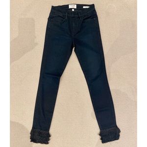 FRAME Denim fringe hem jeans